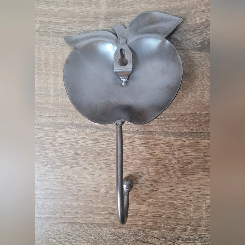 Vintage Silver Apple Wall Hook